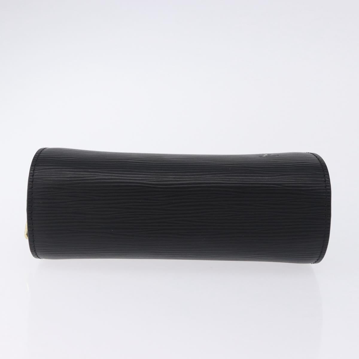 LOUIS VUITTON Epi Dauphine PM Pouch Black M48442 LV Auth 203037