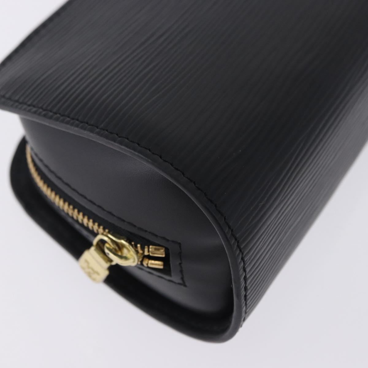 LOUIS VUITTON Epi Dauphine PM Pouch Black M48442 LV Auth 203037