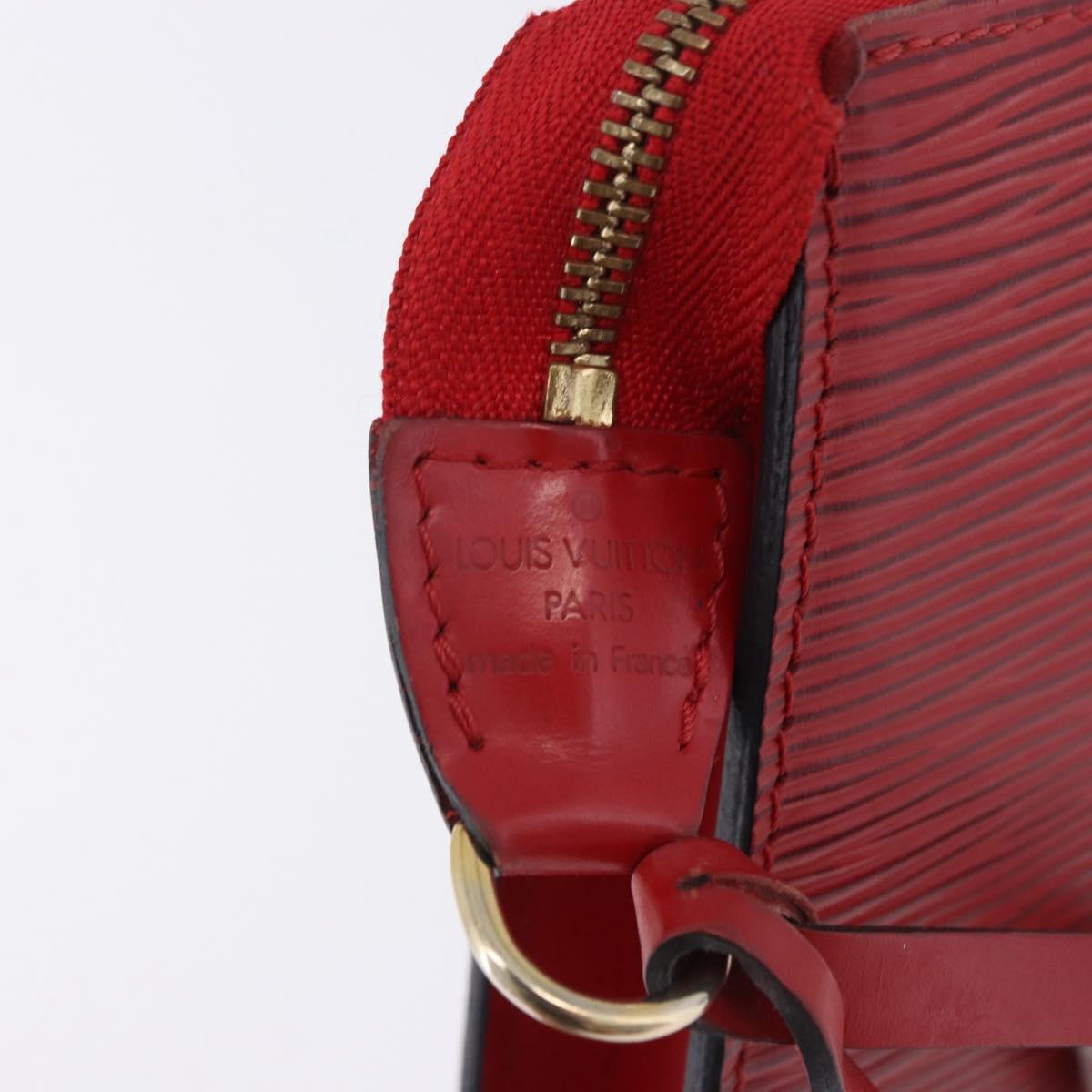 LOUIS VUITTON Epi Pochette Accessoires Pouch Red M52947 LV Auth 203038A
