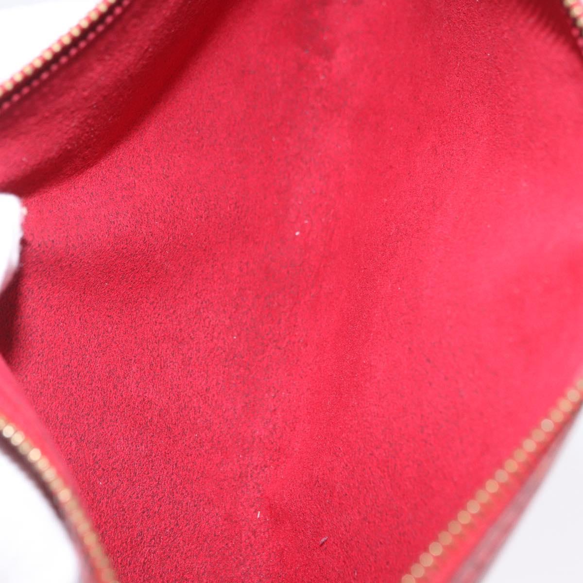 LOUIS VUITTON Epi Pochette Accessoires Pouch Red M52947 LV Auth 203038A
