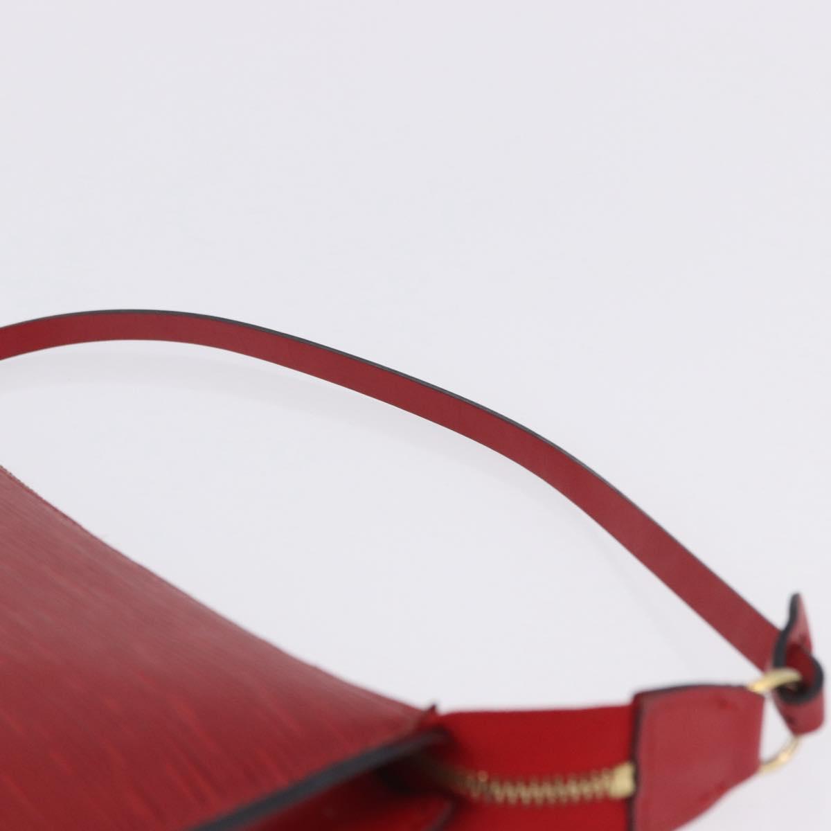 LOUIS VUITTON Epi Pochette Accessoires Pouch Red M52947 LV Auth 203038A