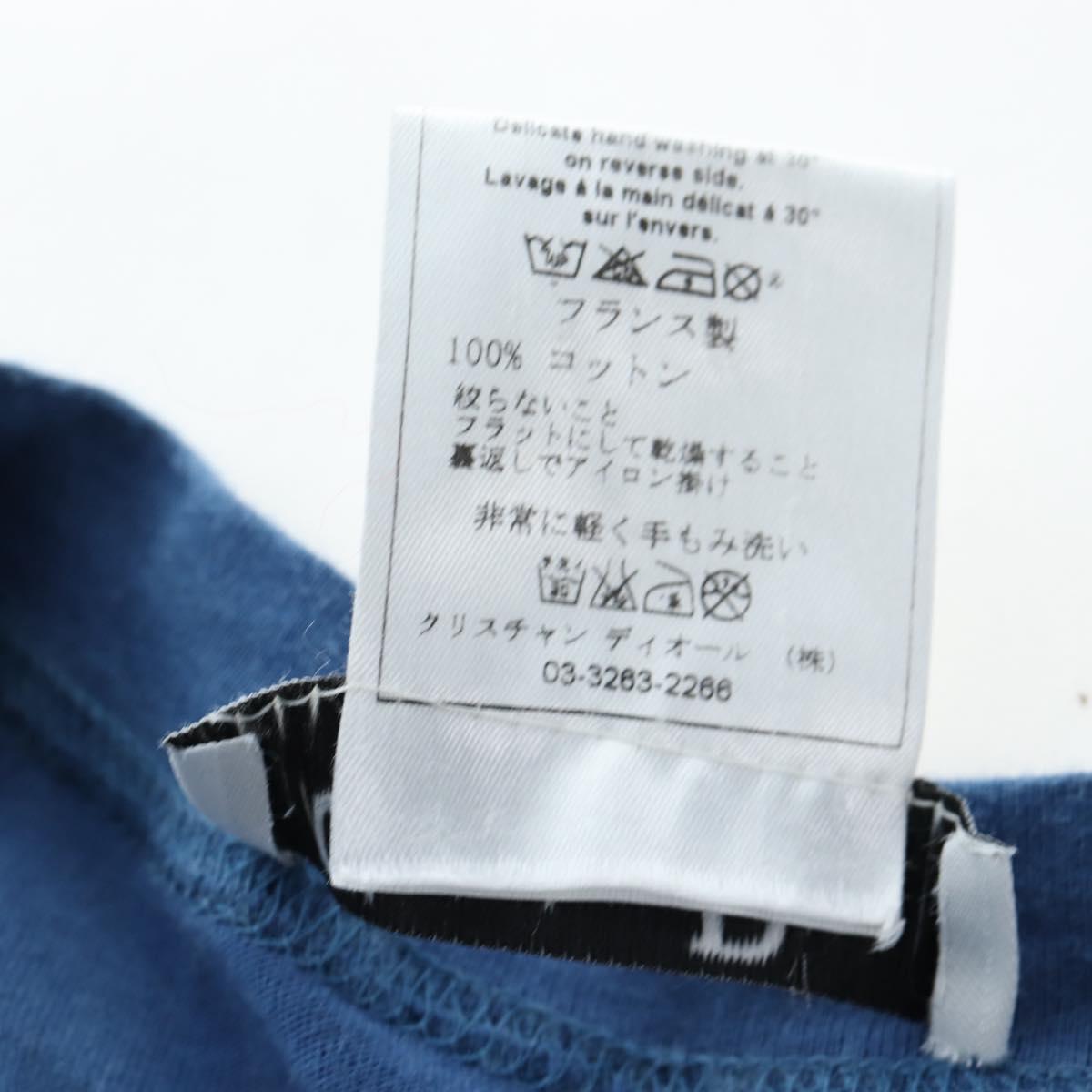 Christian Dior T Shirt cotton Blue Auth 203044M