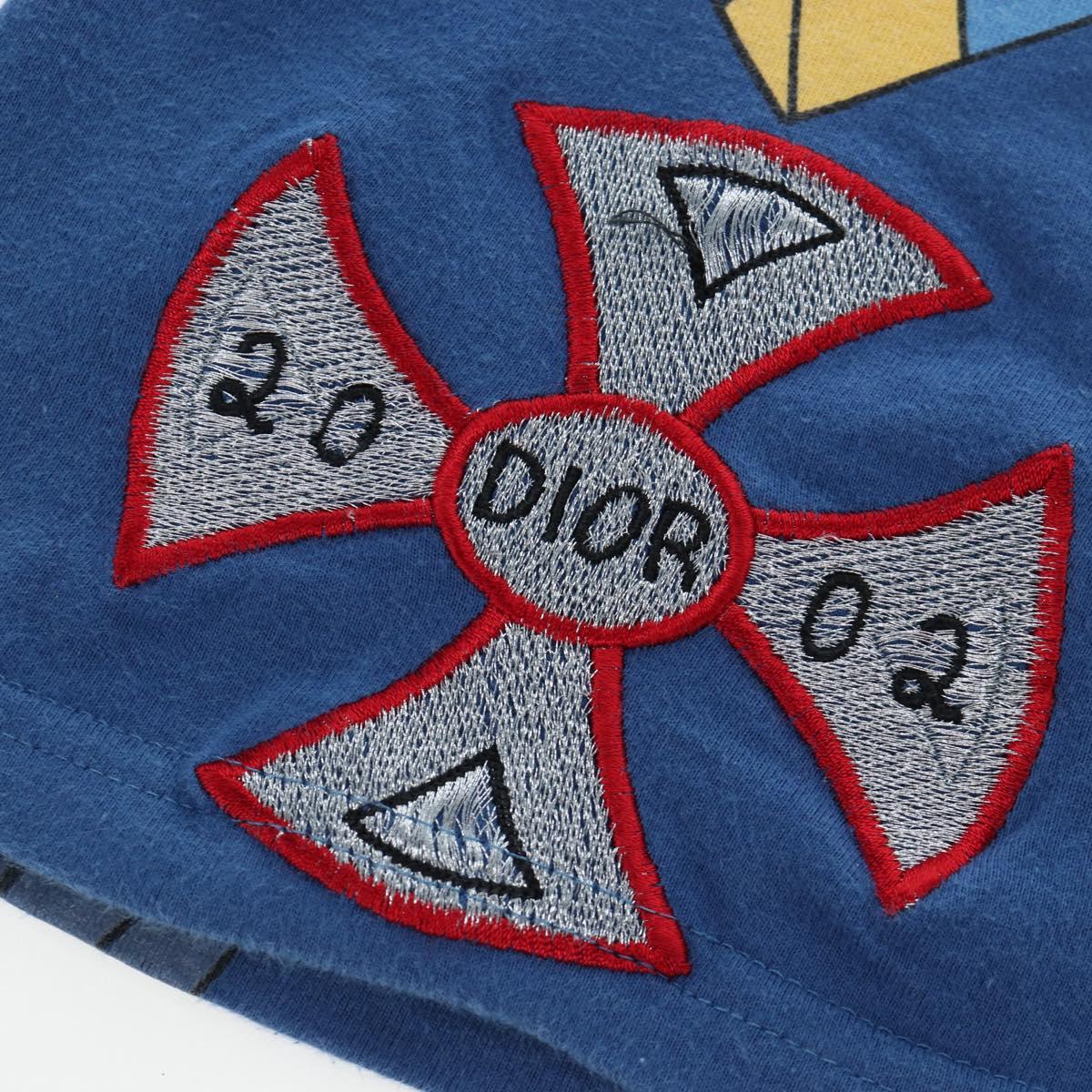 Christian Dior T Shirt cotton Blue Auth 203044M