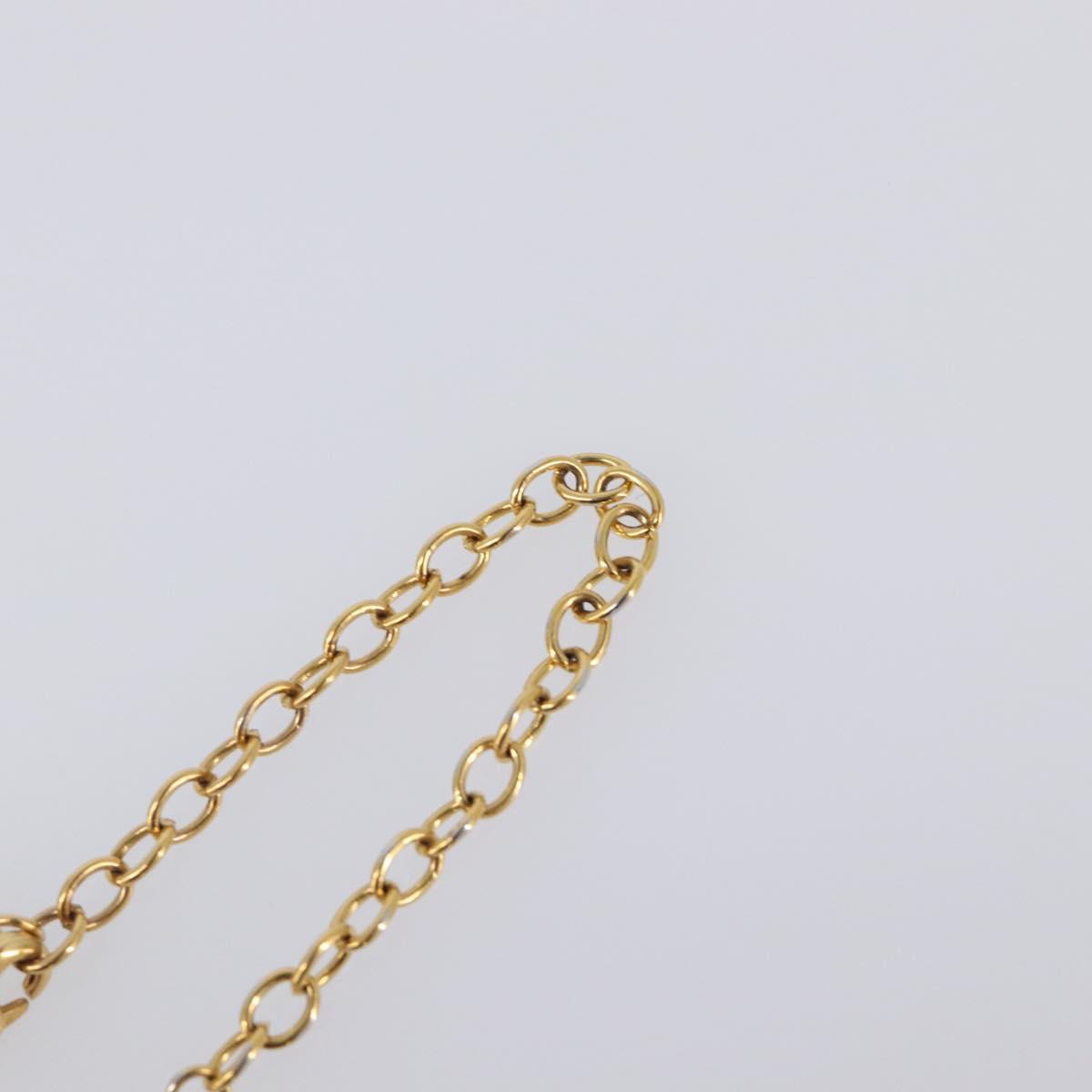 LOUIS VUITTON Monogram Collier Roman Holiday Necklace Gold M80272 Auth 203051M