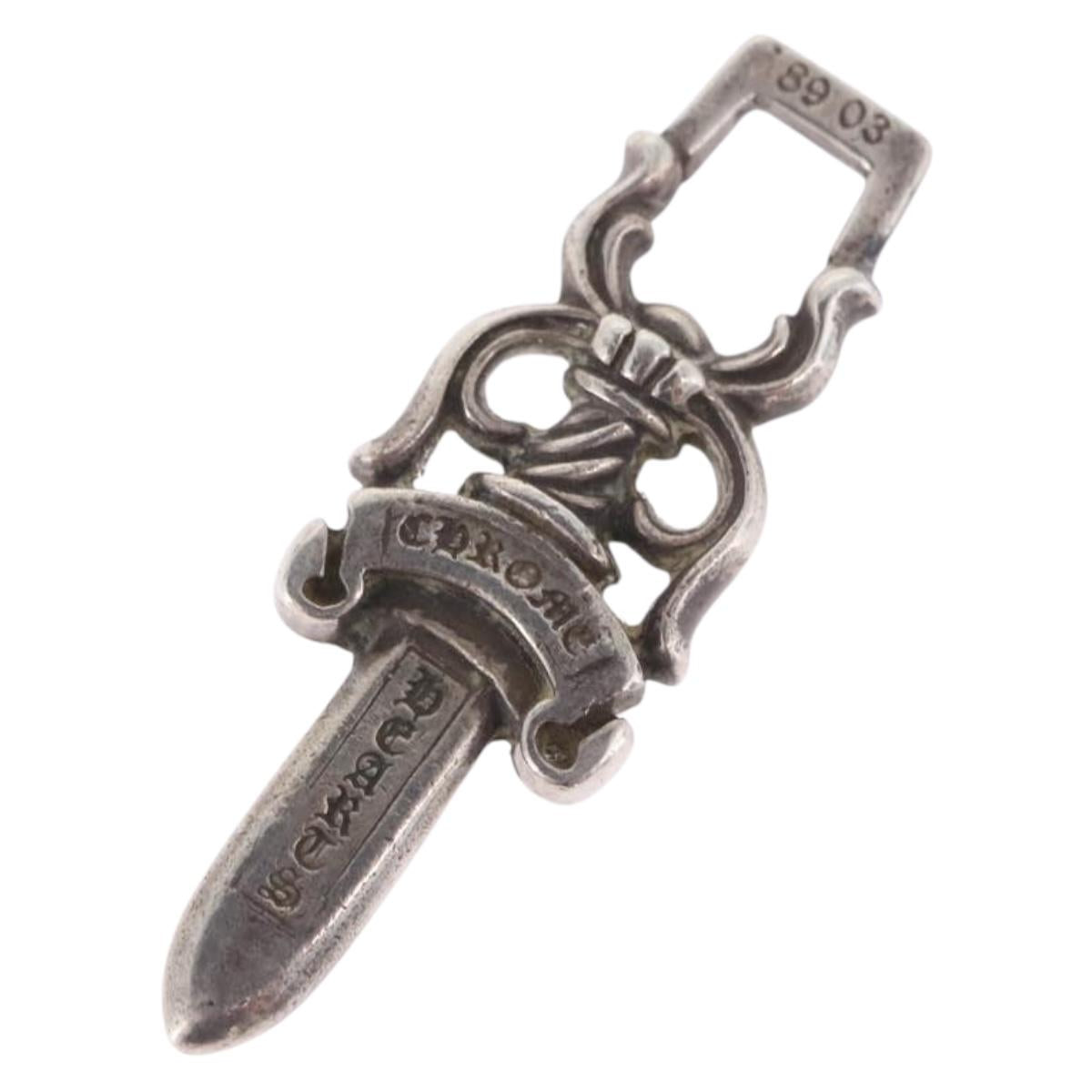 Chrome Hearts Dagger Pendant Top Ag925 Silver Auth 203052M