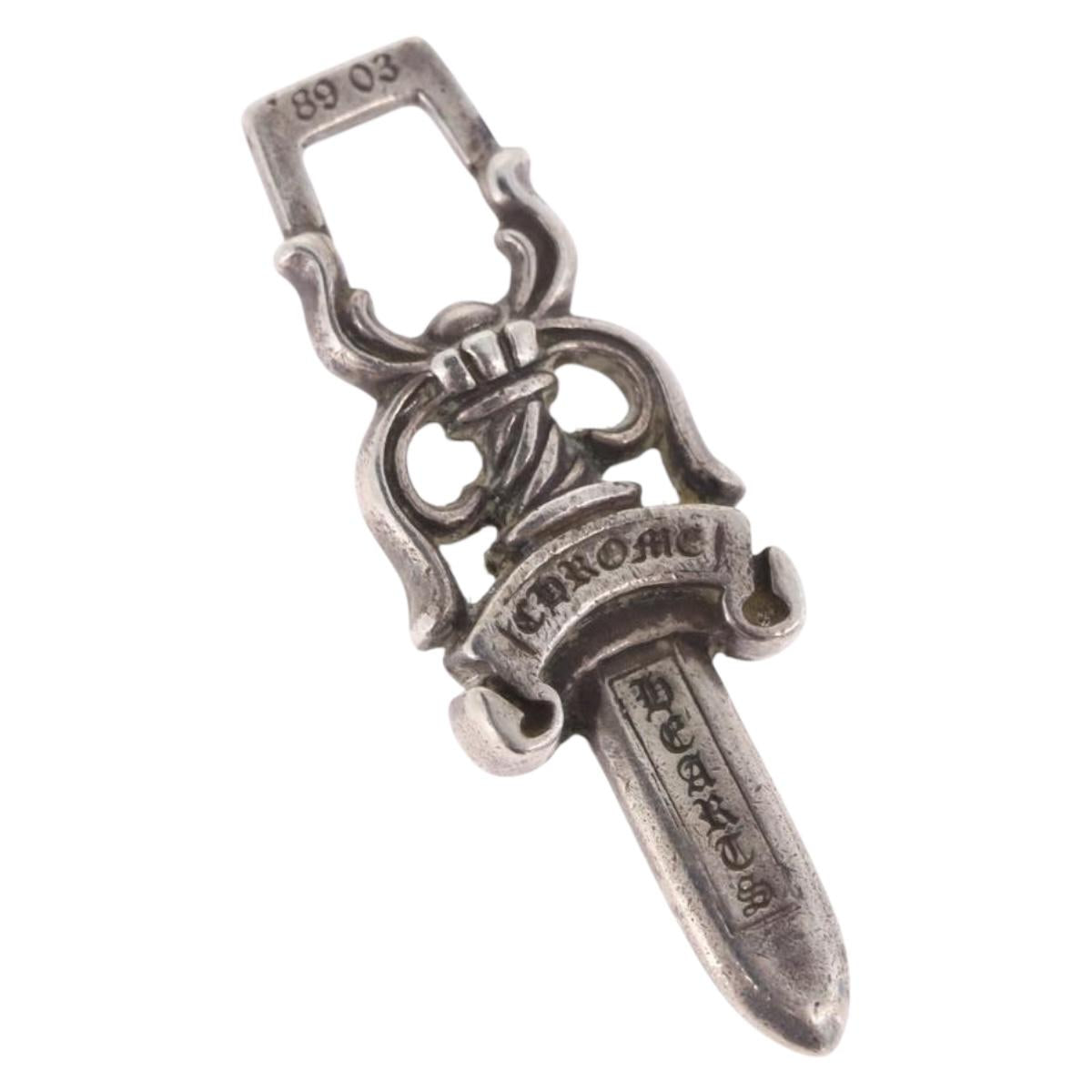 Chrome Hearts Dagger Pendant Top Ag925 Silver Auth 203052M
