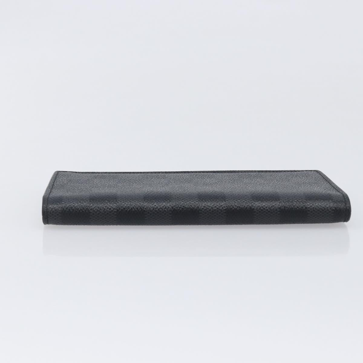 LOUIS VUITTON Damier Graphite Portefeuille Plaza Wallet N62665 LV Auth 203066V