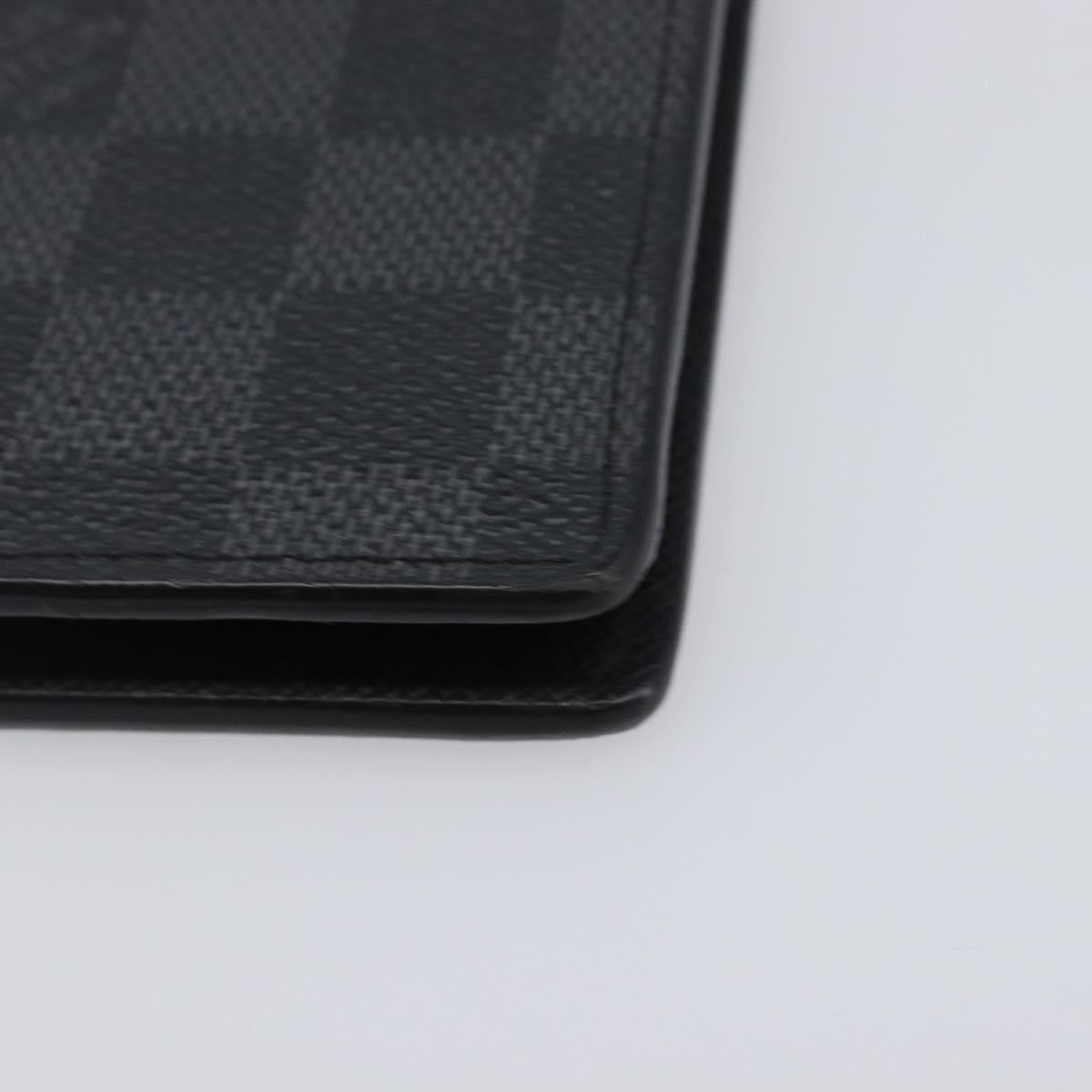 LOUIS VUITTON Damier Graphite Portefeuille Plaza Wallet N62665 LV Auth 203066V