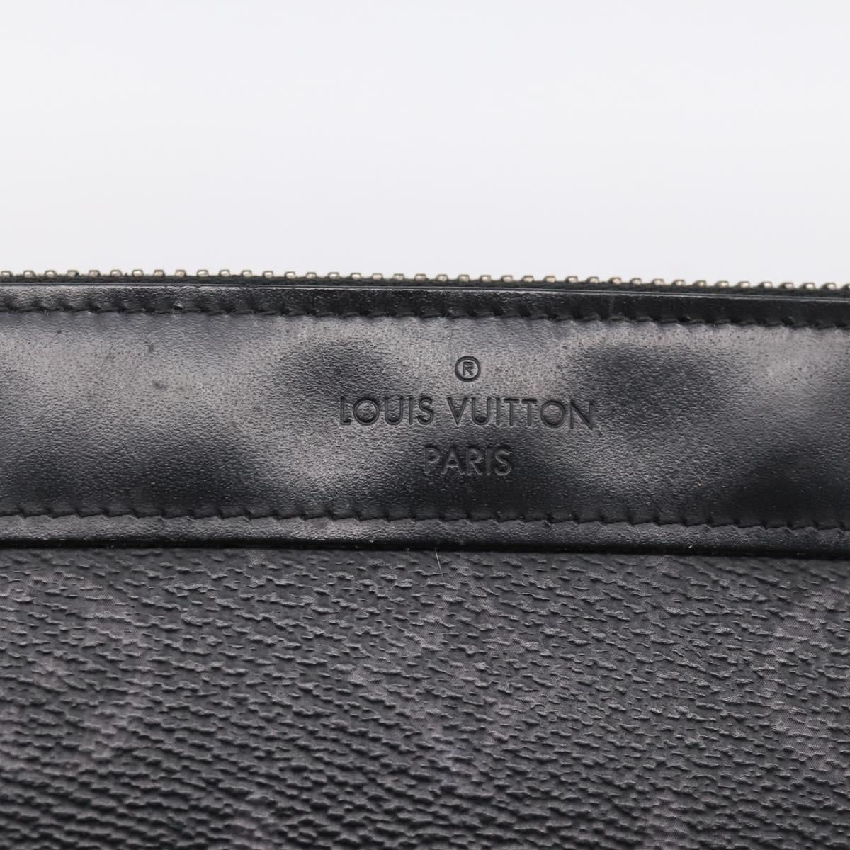 LOUIS VUITTON Monogram Eclipse Pochette Discovery PM Pouch M44323 LV Auth 203067