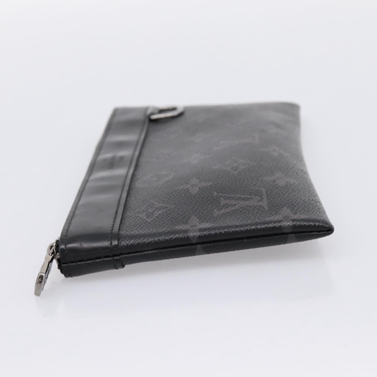 LOUIS VUITTON Monogram Eclipse Pochette Discovery PM Pouch M44323 LV Auth 203067