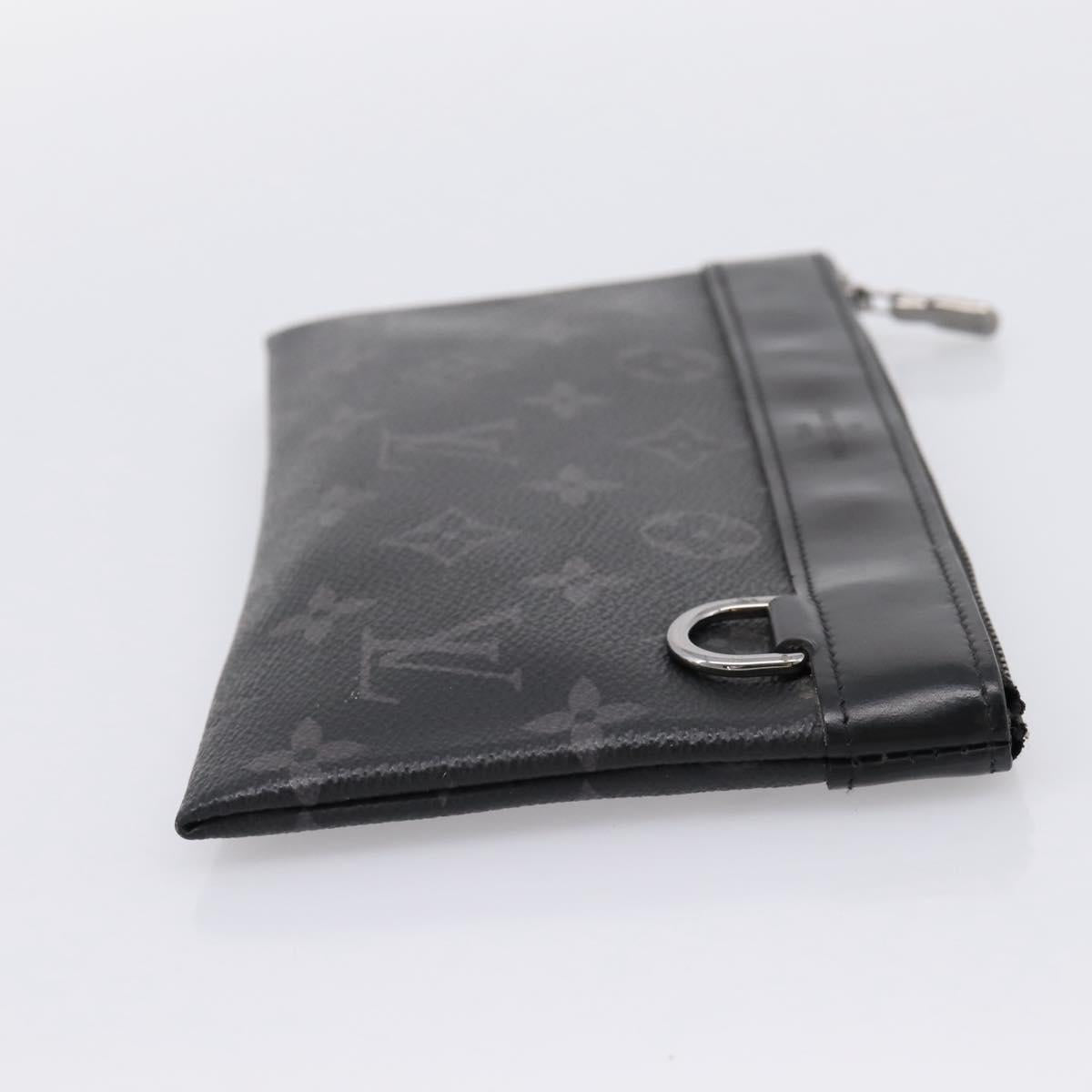 LOUIS VUITTON Monogram Eclipse Pochette Discovery PM Pouch M44323 LV Auth 203067