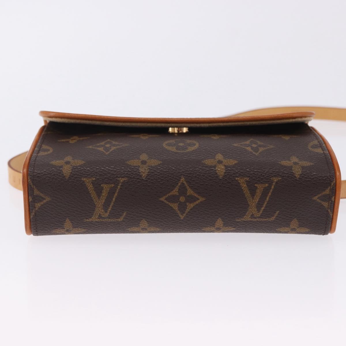 LOUIS VUITTON Monogram Pochette Florentine Waist Bag M51855 LV Auth 203071V