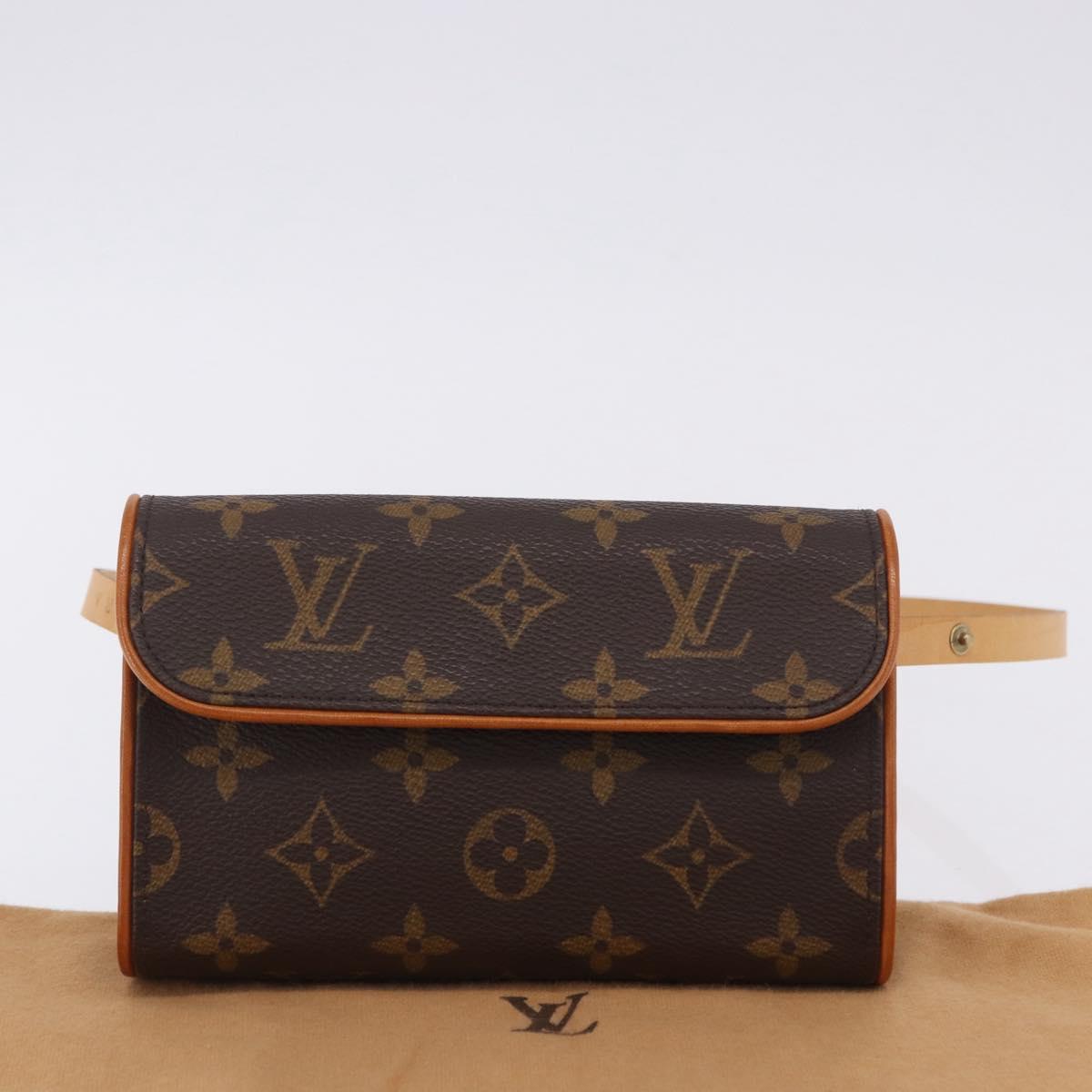 LOUIS VUITTON Monogram Pochette Florentine Waist Bag M51855 LV Auth 203071V