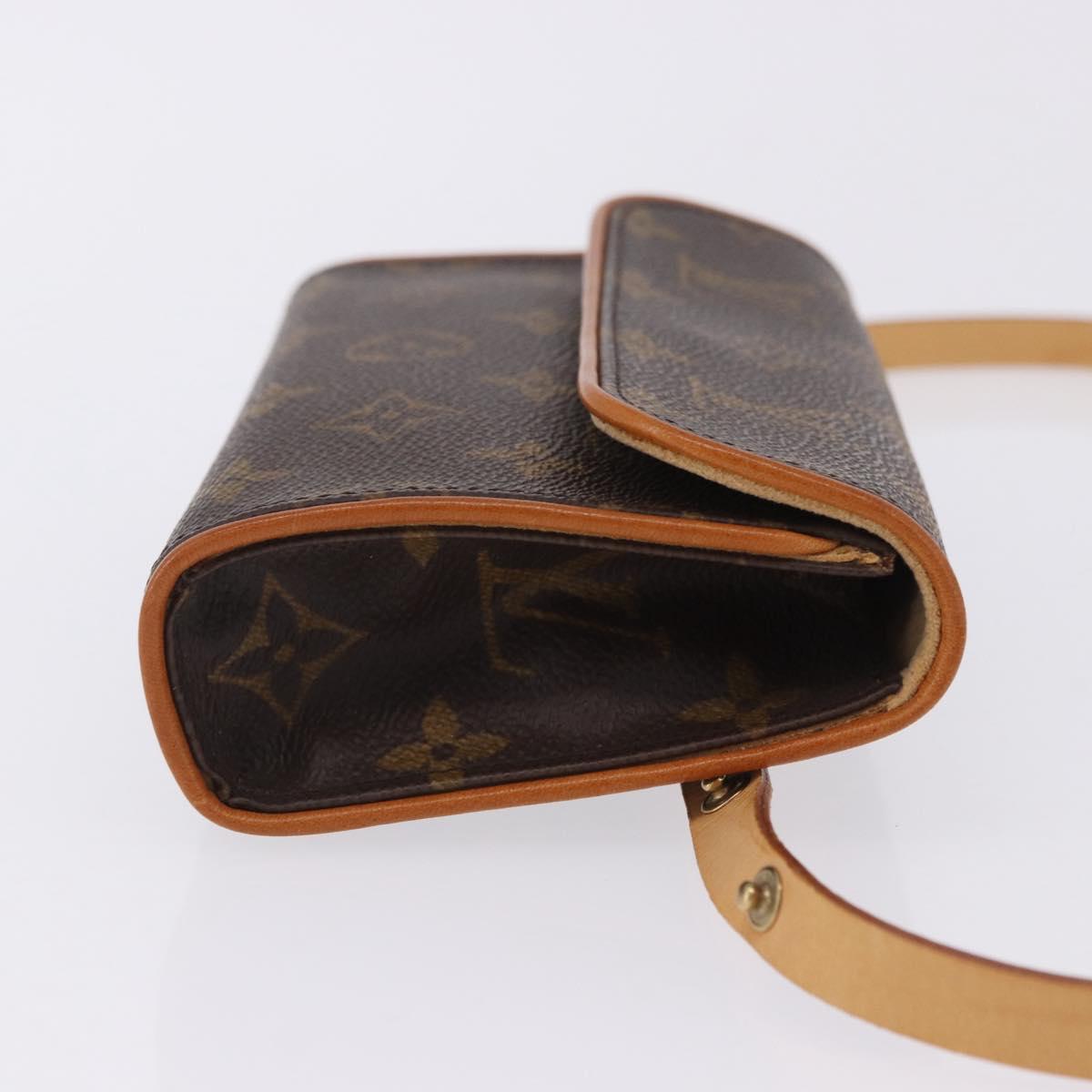 LOUIS VUITTON Monogram Pochette Florentine Waist Bag M51855 LV Auth 203071V