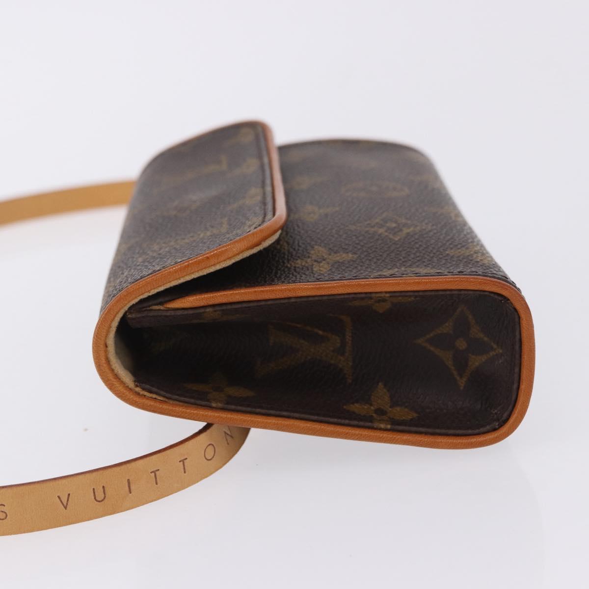 LOUIS VUITTON Monogram Pochette Florentine Waist Bag M51855 LV Auth 203071V