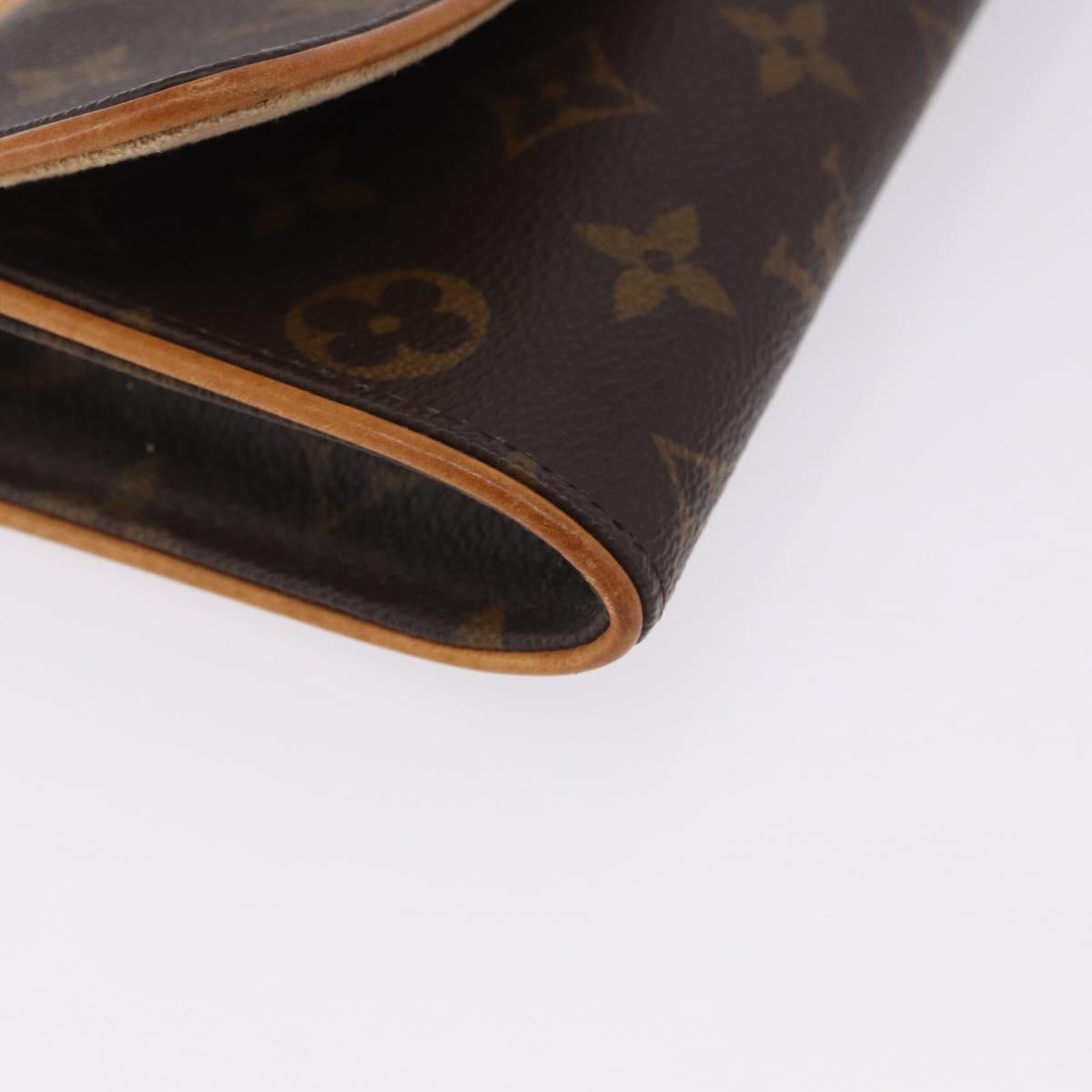 LOUIS VUITTON Monogram Pochette Twin PM Shoulder Bag M51854 LV Auth 203072A
