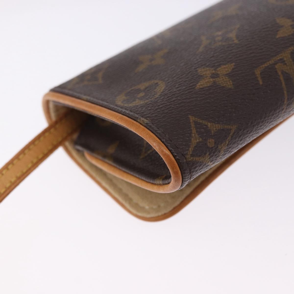LOUIS VUITTON Monogram Pochette Twin PM Shoulder Bag M51854 LV Auth 203072A