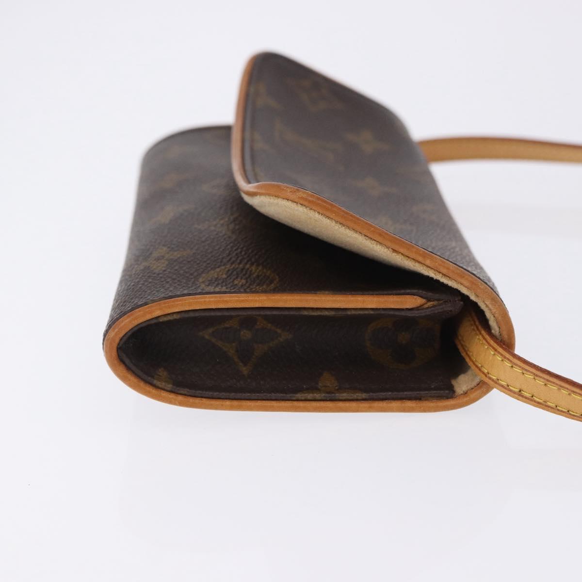 LOUIS VUITTON Monogram Pochette Twin PM Shoulder Bag M51854 LV Auth 203072A