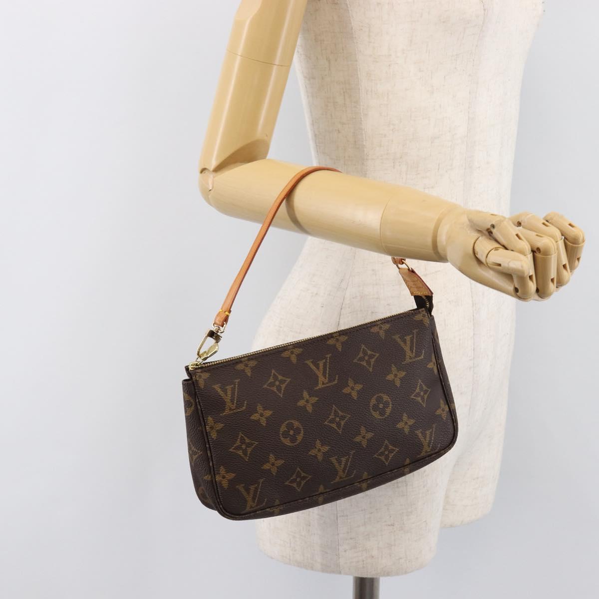 LOUIS VUITTON Monogram Pochette Accessoires Pouch M51980 LV Auth 203073V