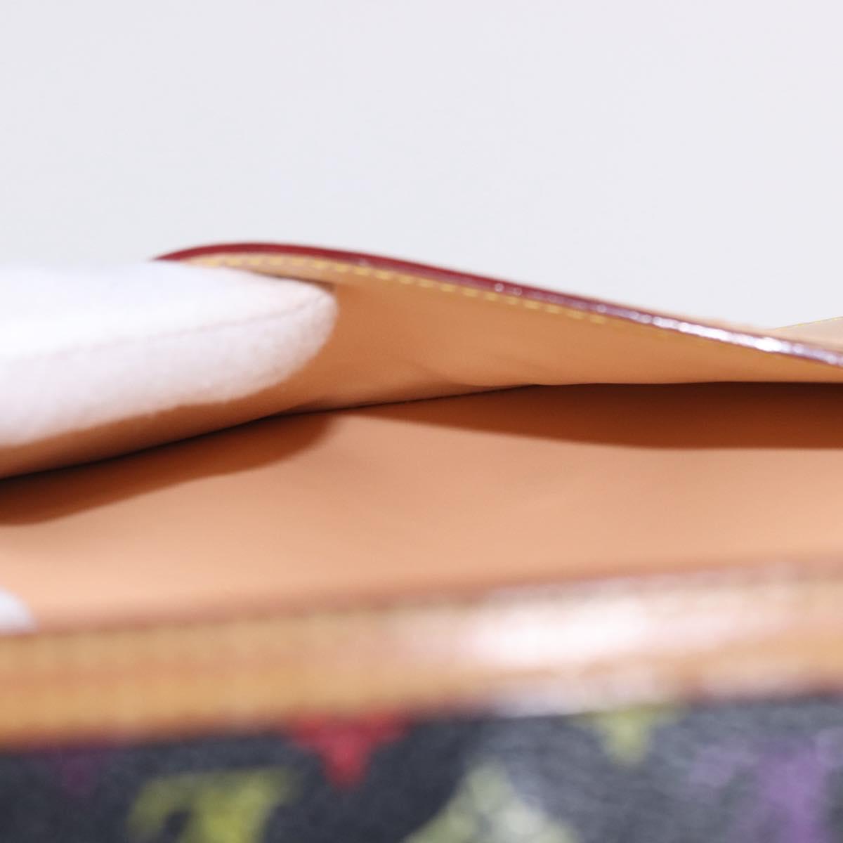 LOUIS VUITTON Monogram Multicolor Porte Tresor International M92658 Auth 203078