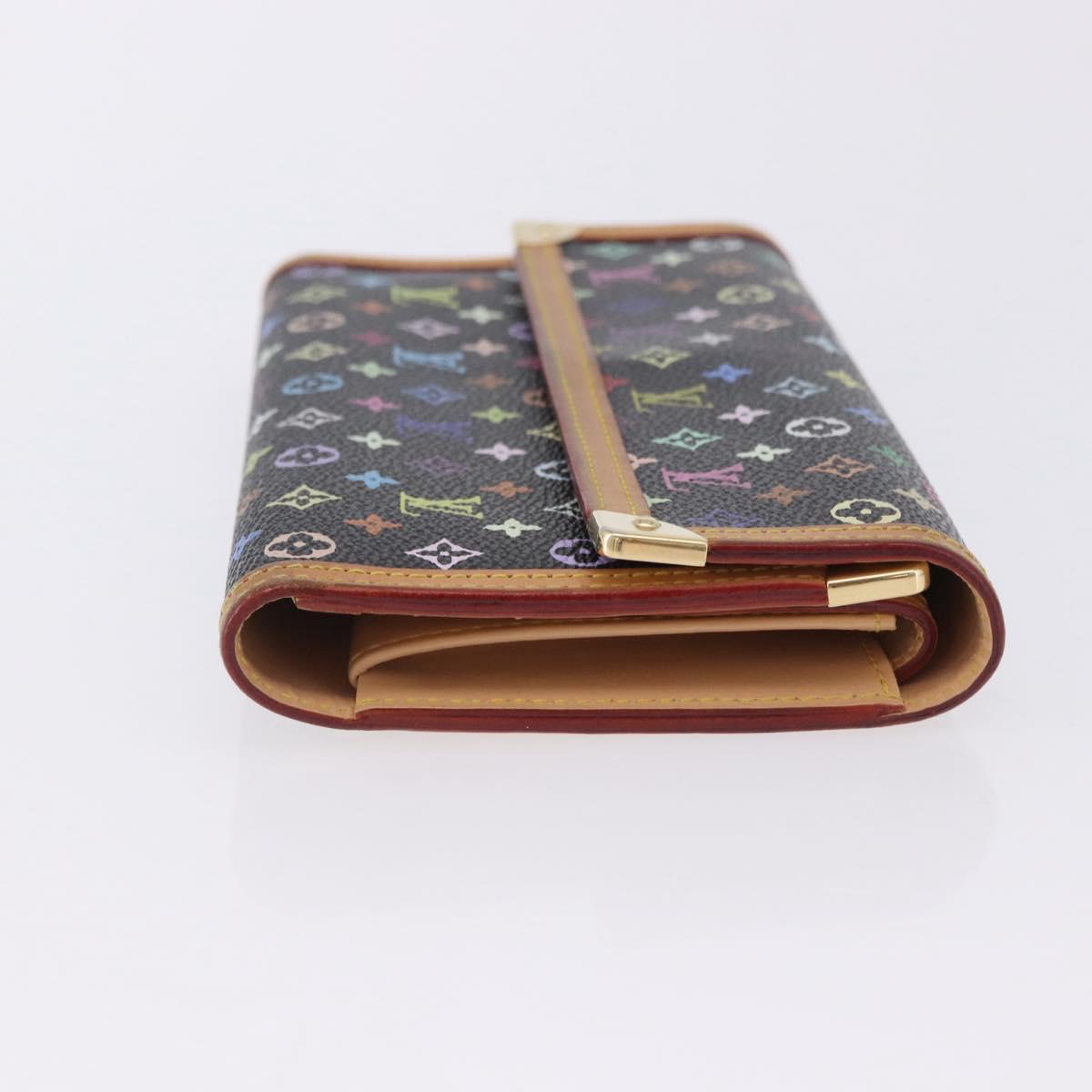 LOUIS VUITTON Monogram Multicolor Porte Tresor International M92658 Auth 203078