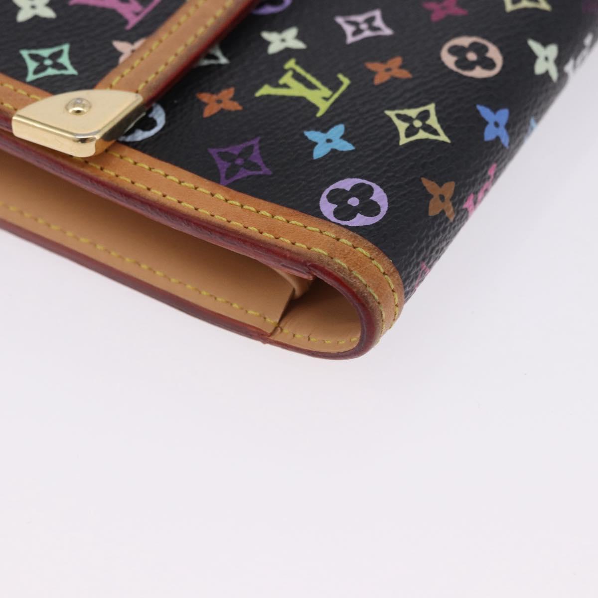LOUIS VUITTON Monogram Multicolor Porte Tresor International M92658 Auth 203078