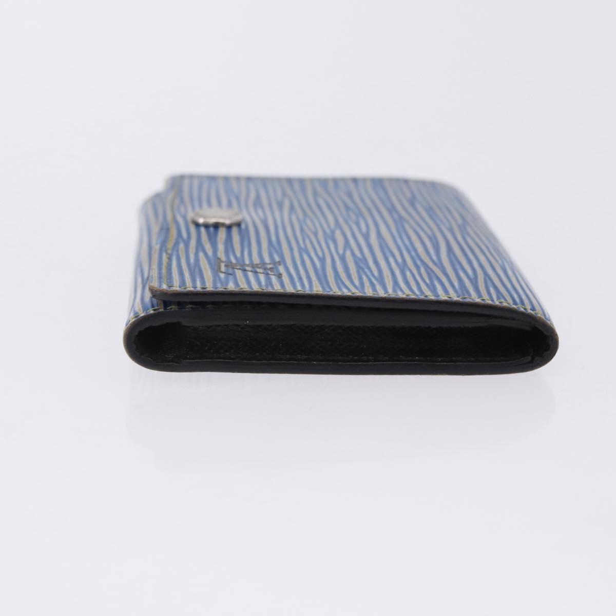 LOUIS VUITTON Epi Denim Anvelop Cult de Visit Card Case Blue M56723 Auth 203082A