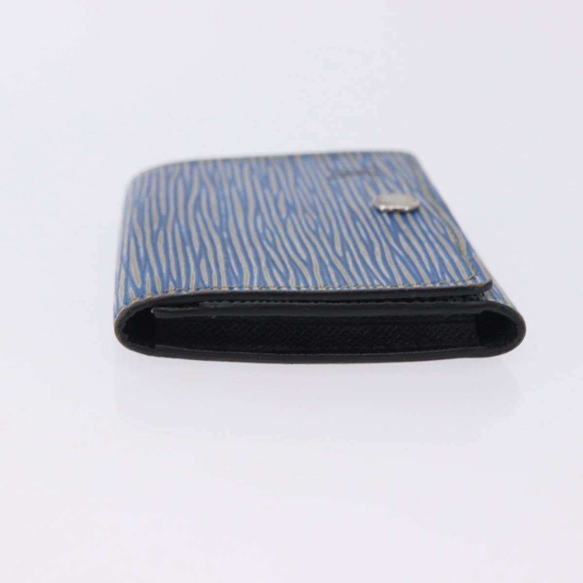 LOUIS VUITTON Epi Denim Anvelop Cult de Visit Card Case Blue M56723 Auth 203082A