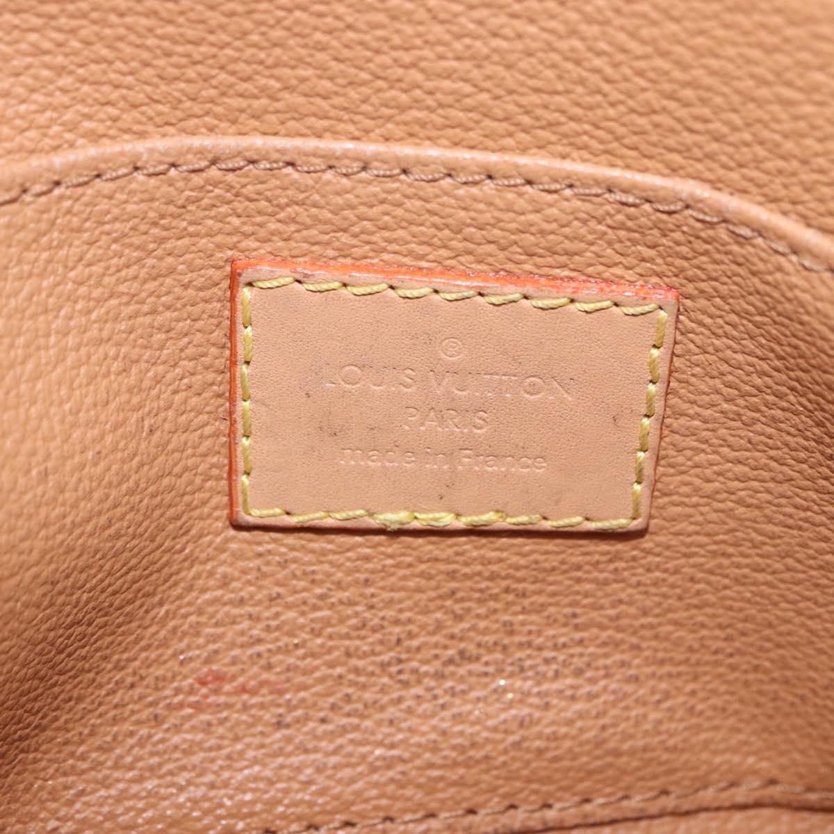 LOUIS VUITTON SINCE1854 Pochette Cosmetic PM Canvas Blue M80307 LV Auth 203086A