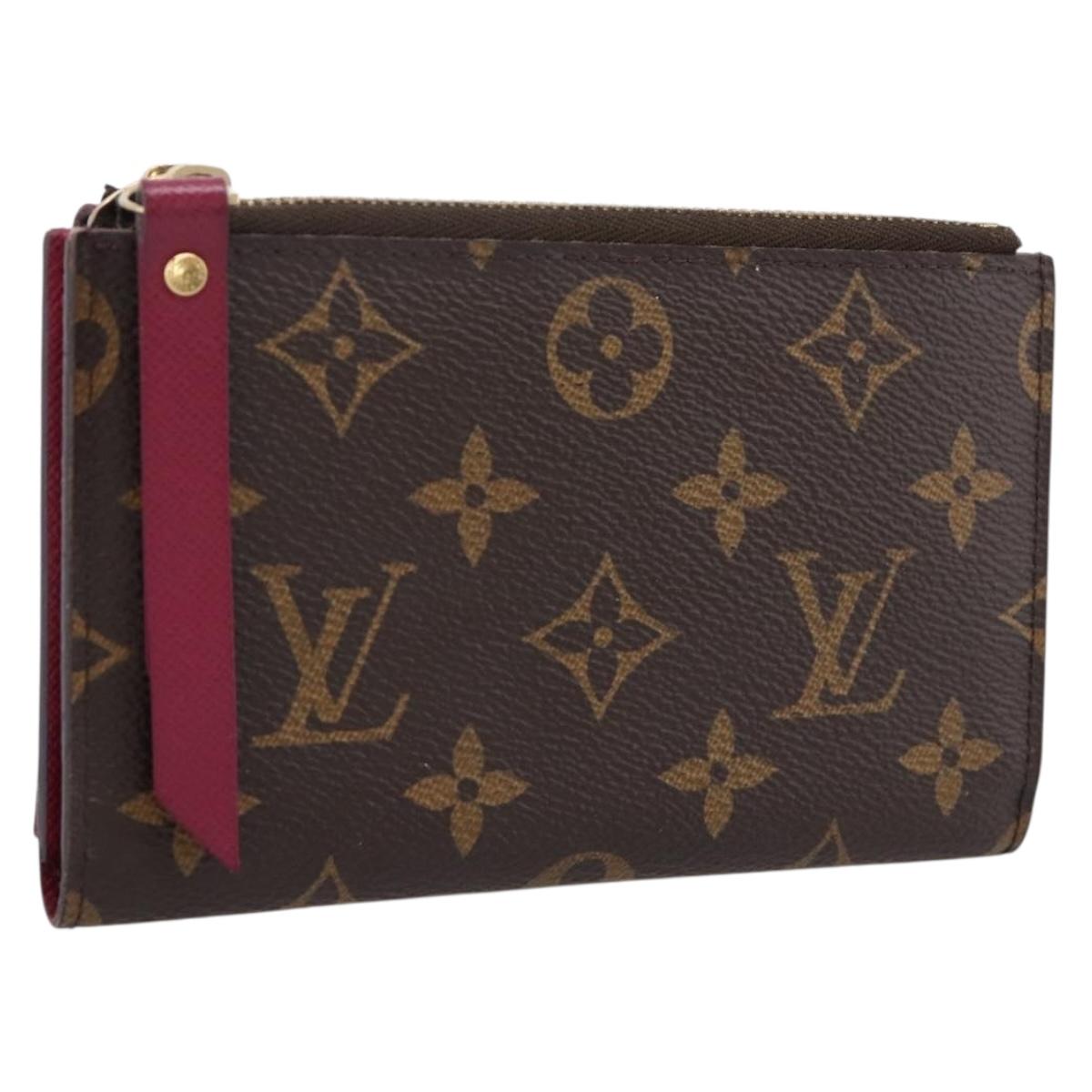 LOUIS VUITTON Monogram Portefeuille Adele Wallet LV Auth 203087A