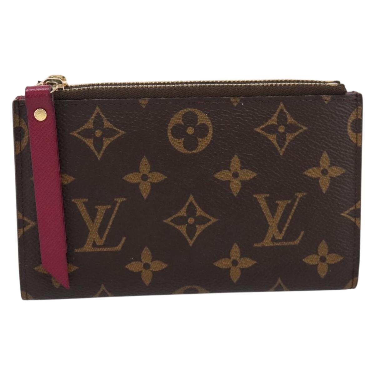 LOUIS VUITTON Monogram Portefeuille Adele Wallet LV Auth 203087A