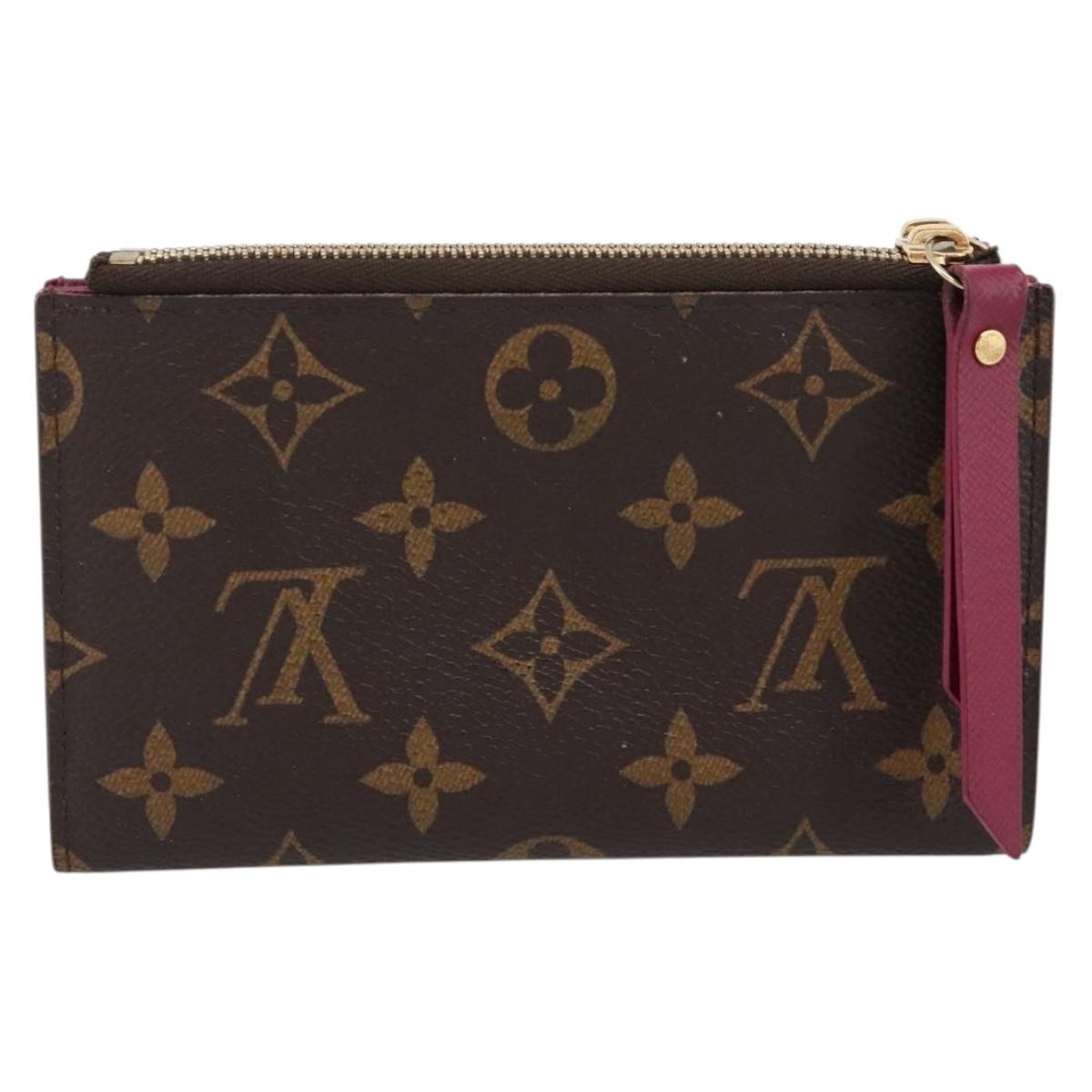 LOUIS VUITTON Monogram Portefeuille Adele Wallet LV Auth 203087A