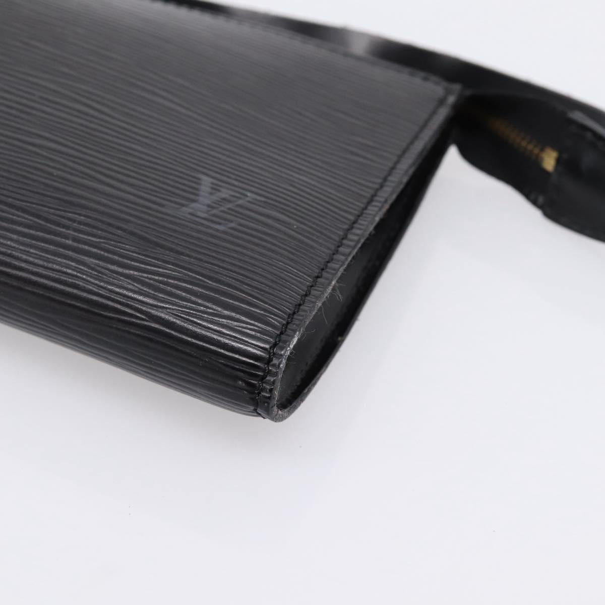 LOUIS VUITTON Epi Pochette Accessoires Accessory Pouch Black M52982 Auth 203088