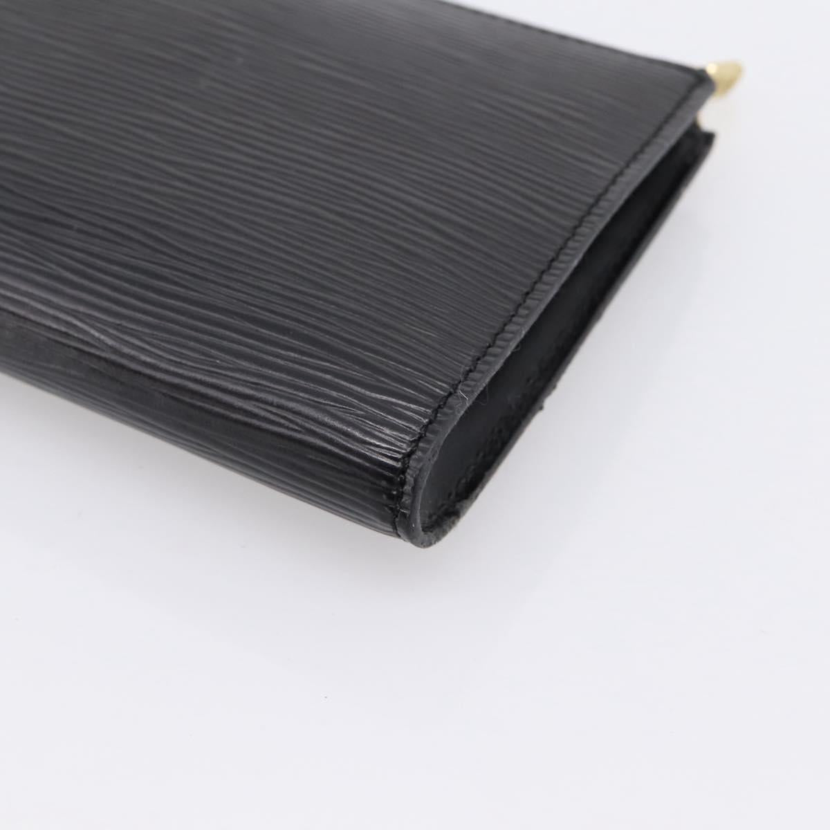 LOUIS VUITTON Epi Pochette Accessoires Accessory Pouch Black M52982 Auth 203088