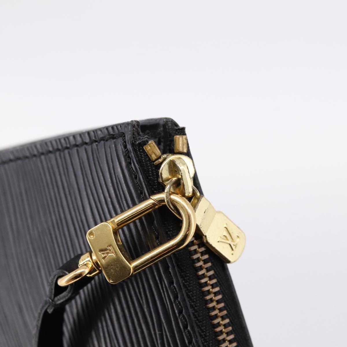 LOUIS VUITTON Epi Pochette Accessoires Accessory Pouch Black M52982 Auth 203088