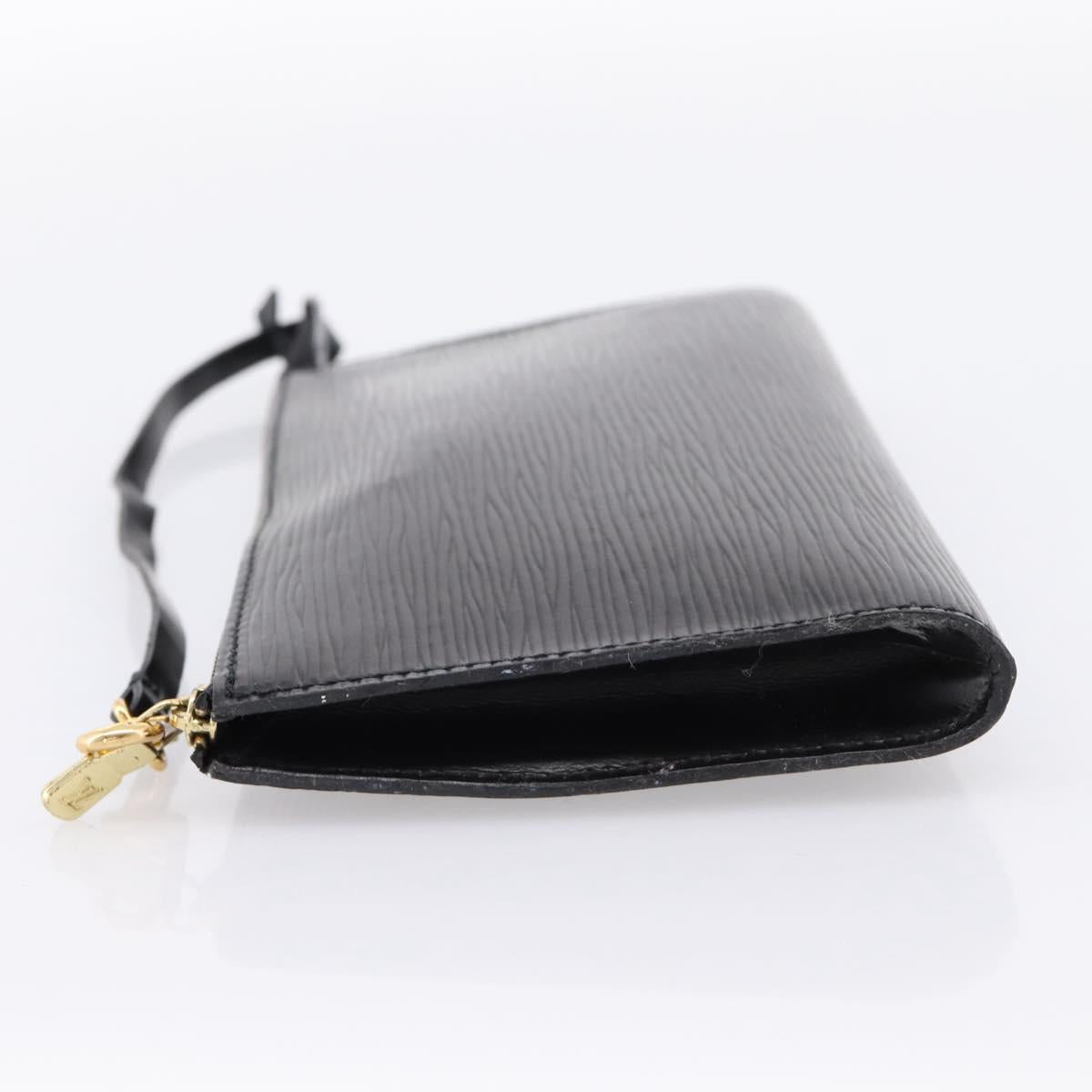 LOUIS VUITTON Epi Pochette Accessoires Accessory Pouch Black M52982 Auth 203088