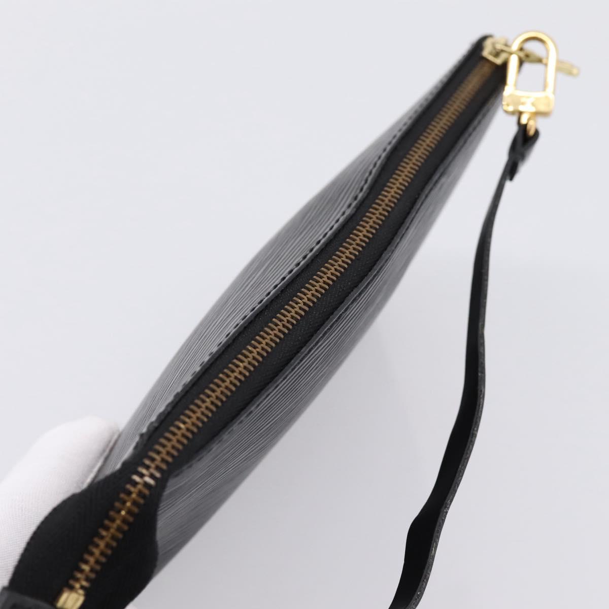 LOUIS VUITTON Epi Pochette Accessoires Accessory Pouch Black M52982 Auth 203088