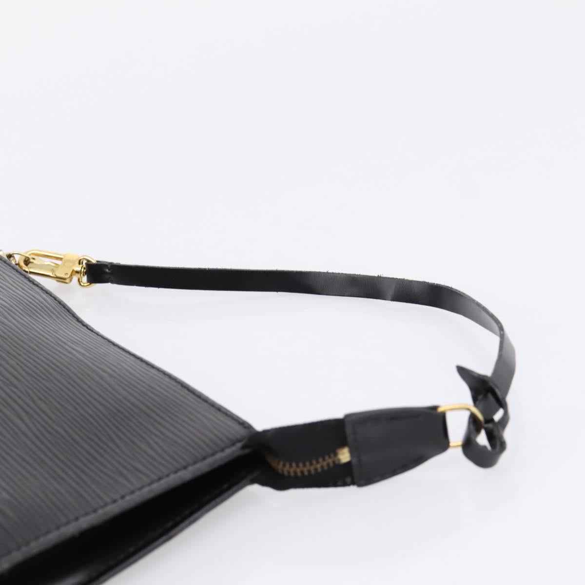 LOUIS VUITTON Epi Pochette Accessoires Accessory Pouch Black M52982 Auth 203088