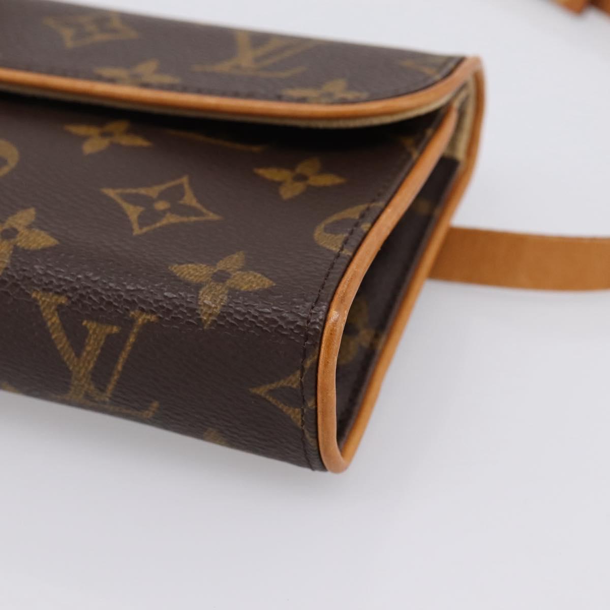 LOUIS VUITTON Monogram Pochette Florentine Waist Bag M51855 LV Auth 203093A