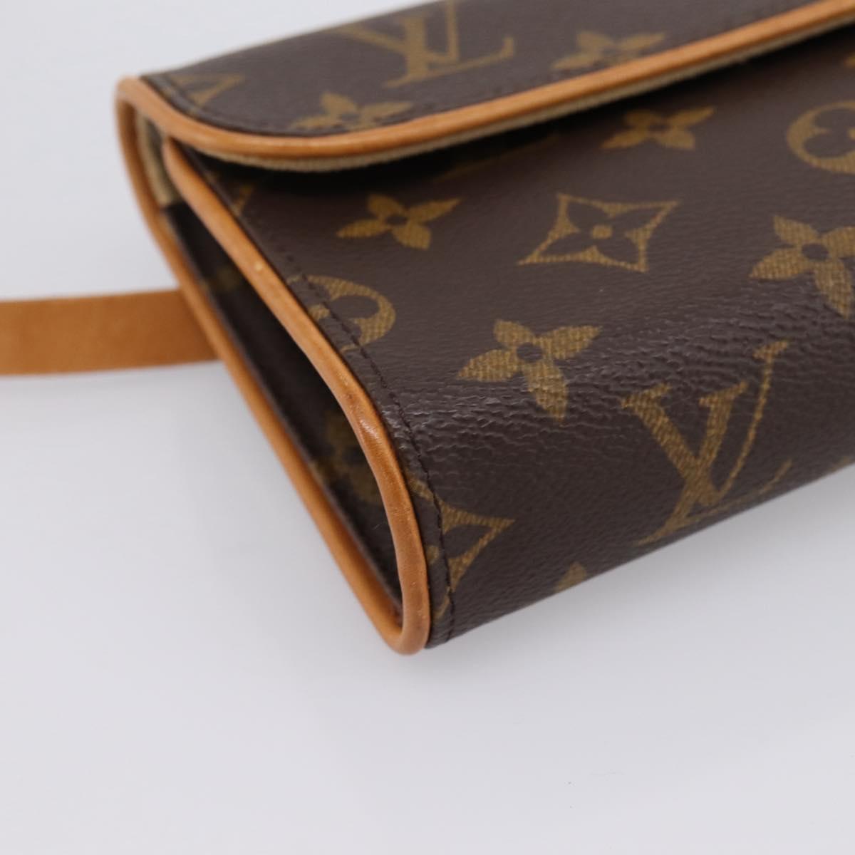 LOUIS VUITTON Monogram Pochette Florentine Waist Bag M51855 LV Auth 203093A
