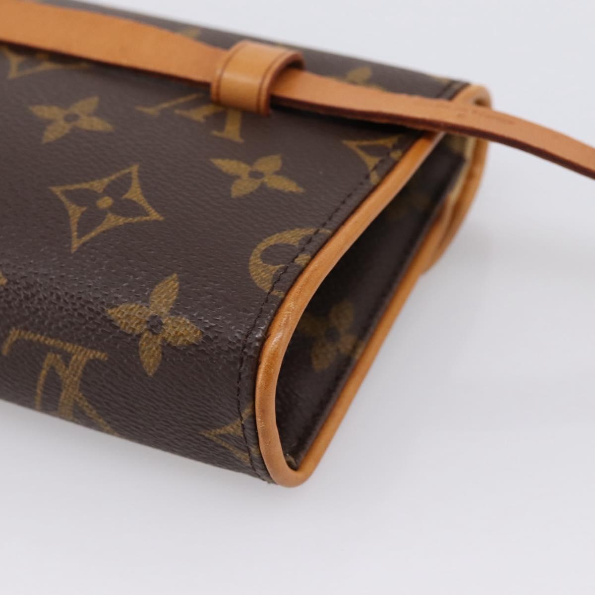 LOUIS VUITTON Monogram Pochette Florentine Waist Bag M51855 LV Auth 203093A