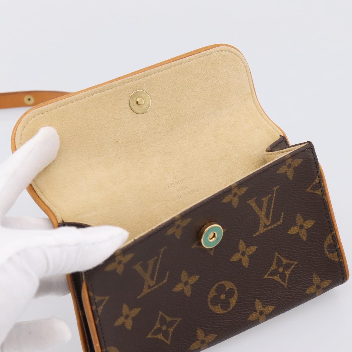 LOUIS VUITTON Monogram Pochette Florentine Waist Bag M51855 LV Auth 203093A