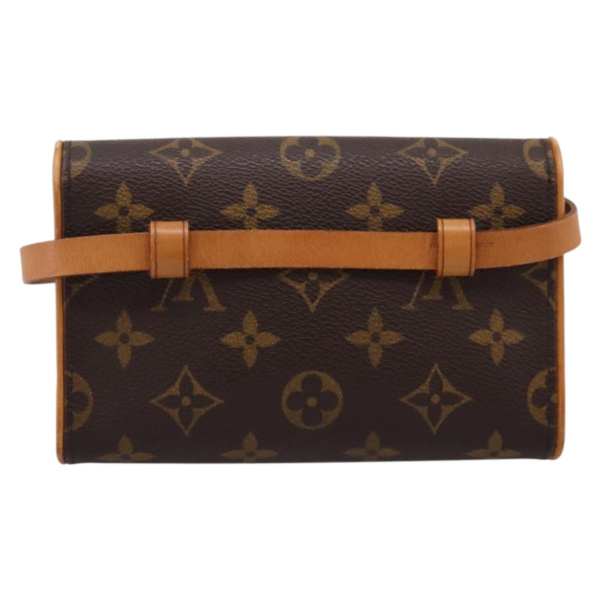 LOUIS VUITTON Monogram Pochette Florentine Waist Bag M51855 LV Auth 203093A