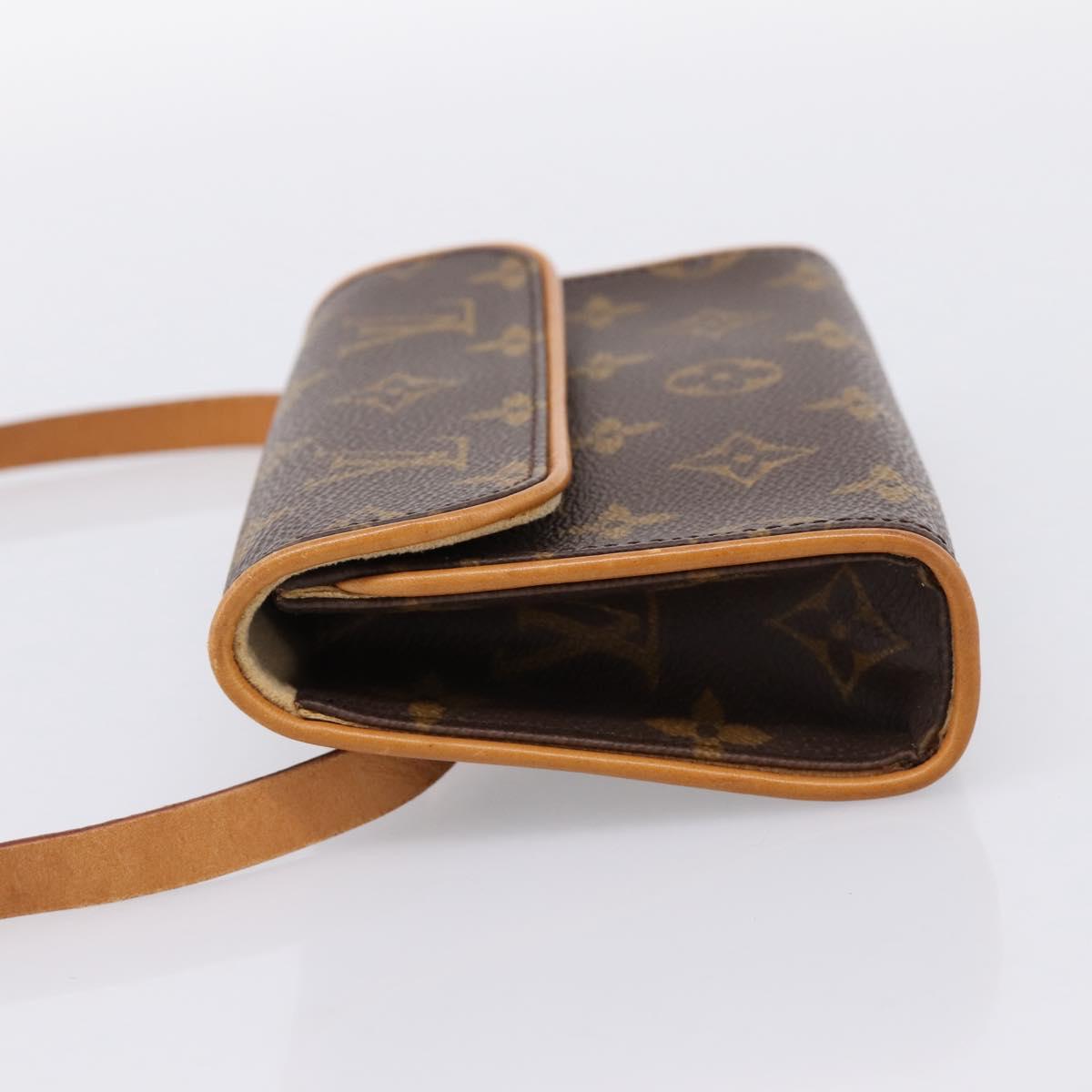 LOUIS VUITTON Monogram Pochette Florentine Waist Bag M51855 LV Auth 203093A