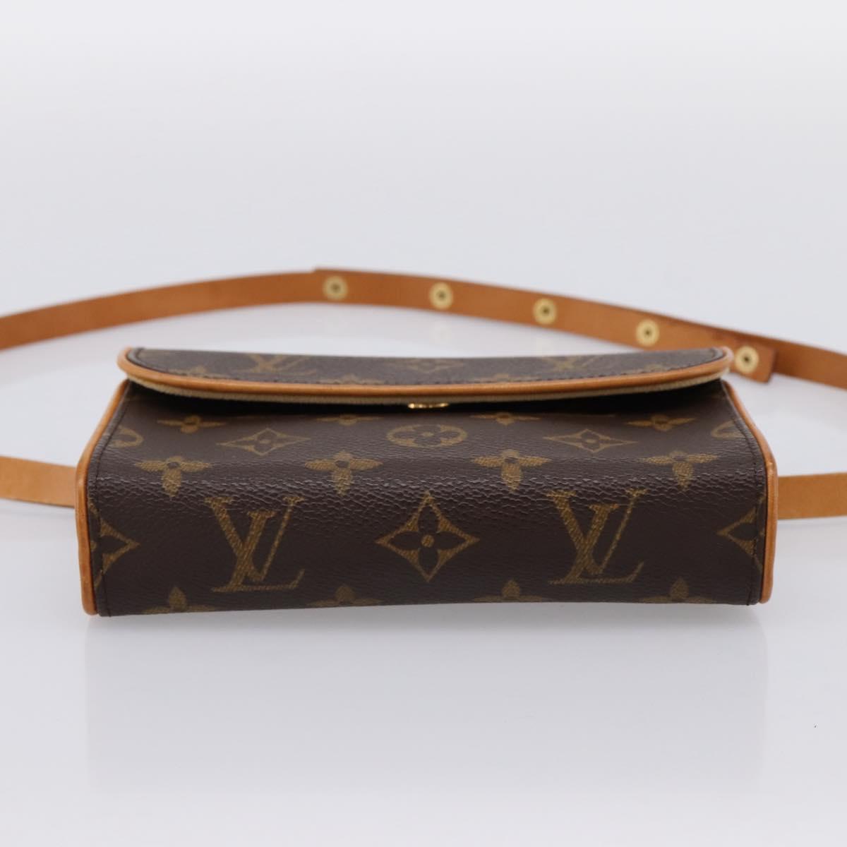 LOUIS VUITTON Monogram Pochette Florentine Waist Bag M51855 LV Auth 203093A