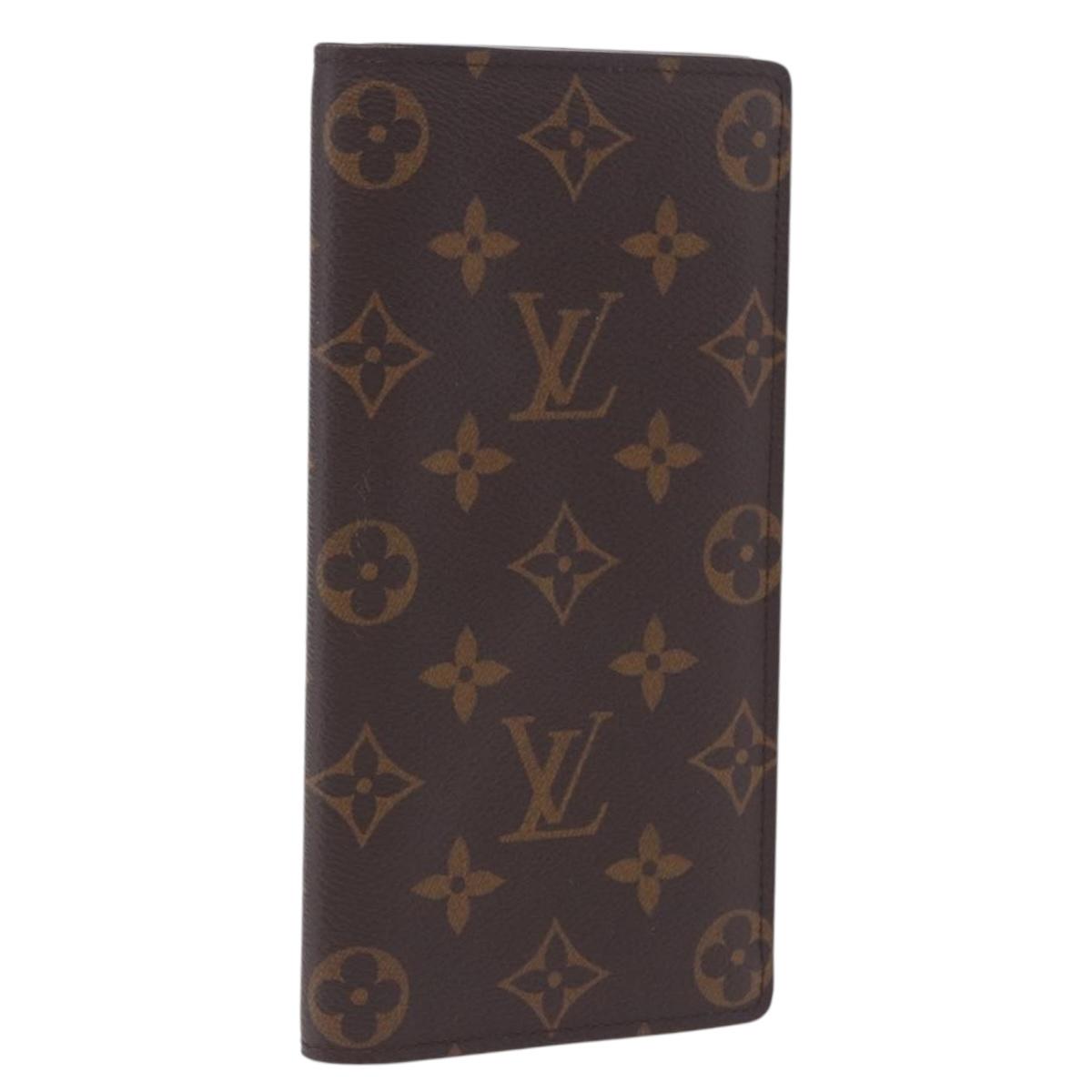 LOUIS VUITTON Monogram Portefeuille Braza Long Wallet M66540 LV Auth 203096