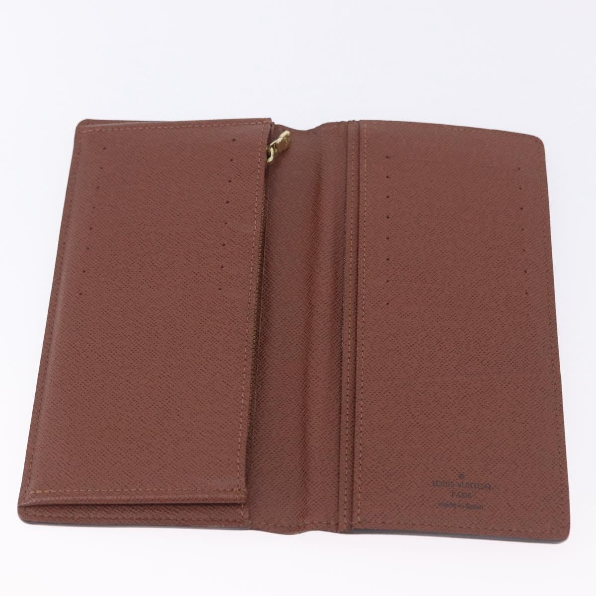 LOUIS VUITTON Monogram Portefeuille Braza Long Wallet M66540 LV Auth 203096