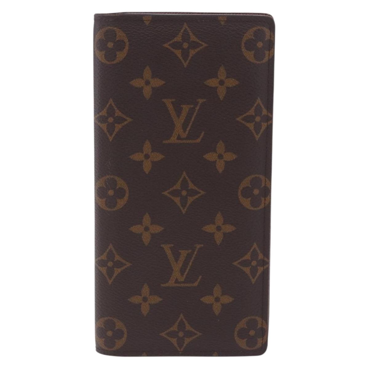 LOUIS VUITTON Monogram Portefeuille Braza Long Wallet M66540 LV Auth 203096