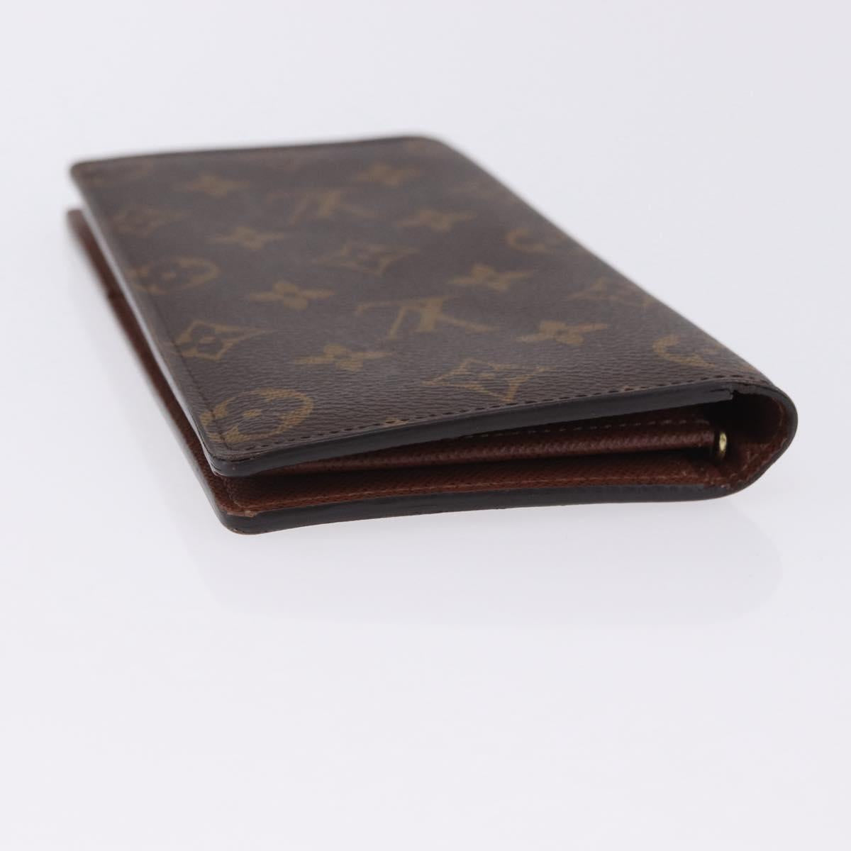 LOUIS VUITTON Monogram Portefeuille Braza Long Wallet M66540 LV Auth 203096