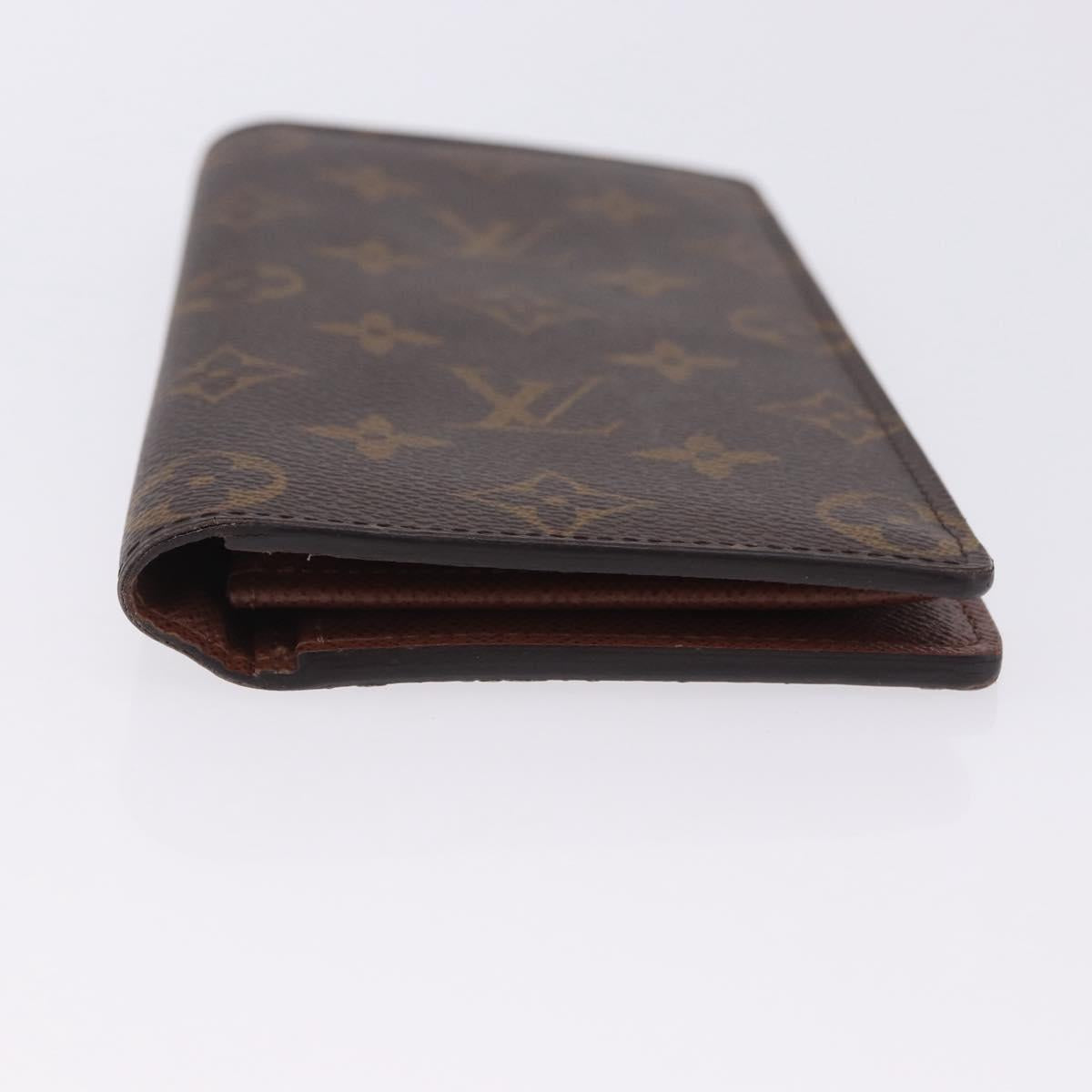 LOUIS VUITTON Monogram Portefeuille Braza Long Wallet M66540 LV Auth 203096
